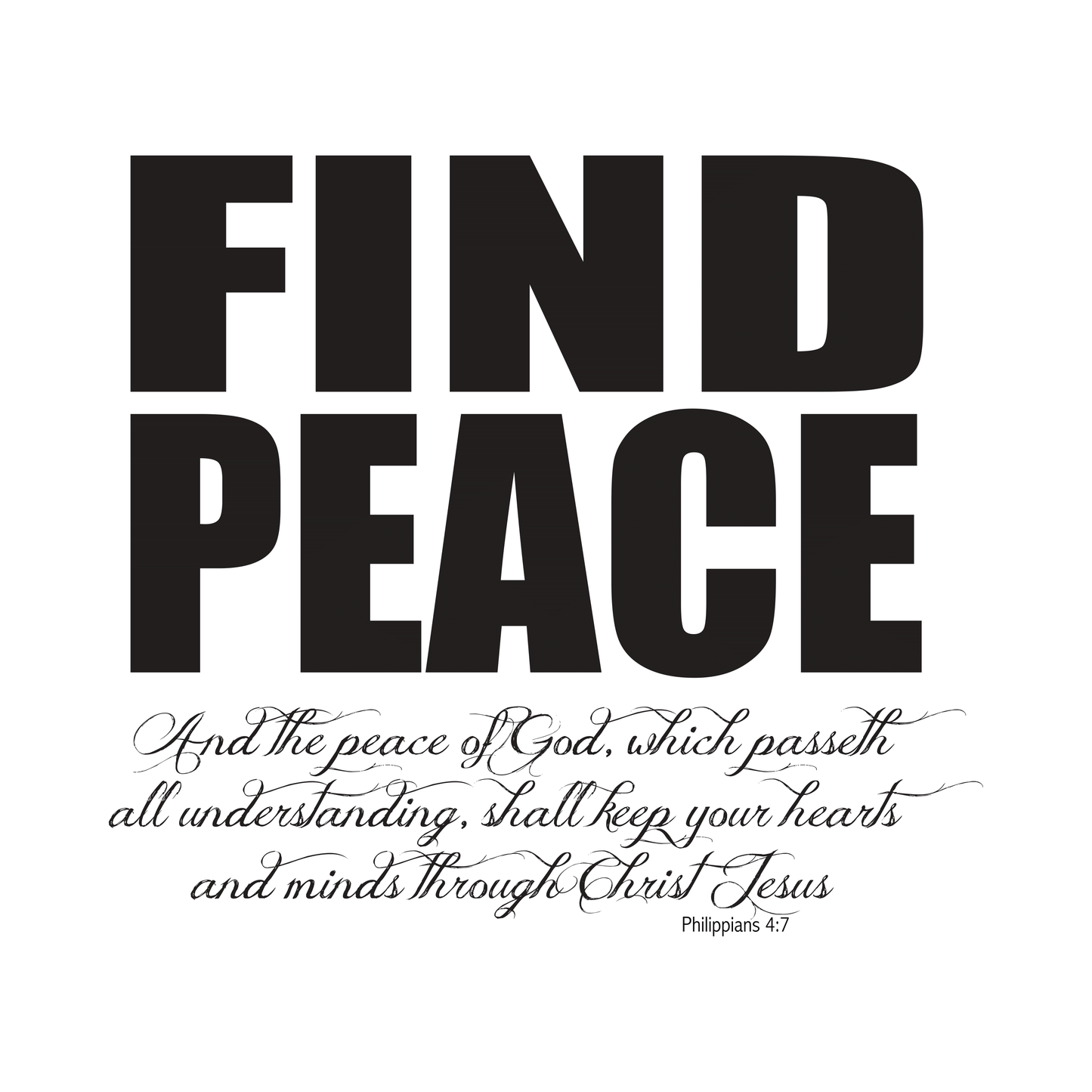 Scripture Collection Find Peace Canvas - SoarCouture