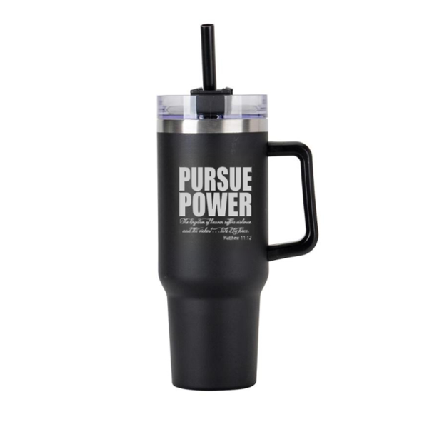 Scripture Collection Pursue Power Tumbler 40 oz - SoarCouture