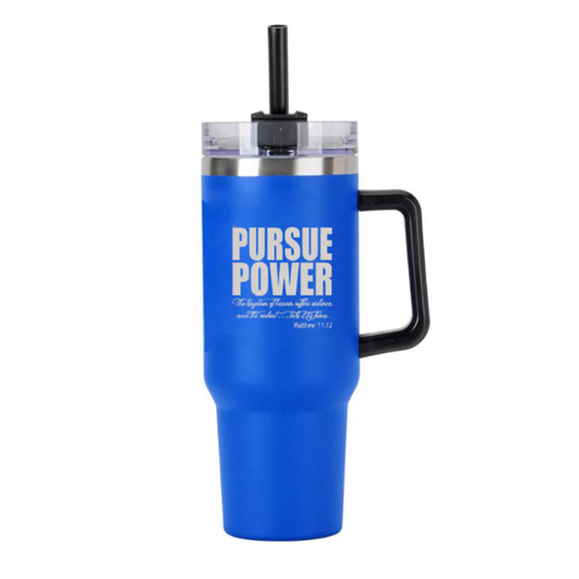 Scripture Collection Pursue Power Tumbler 40 oz - SoarCouture
