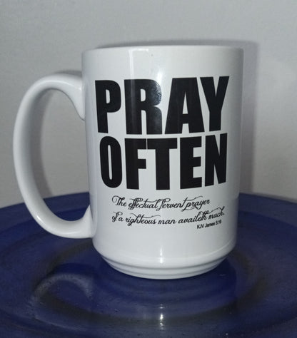 Scripture Collection Pray Often Ceramic Mug 15 oz.