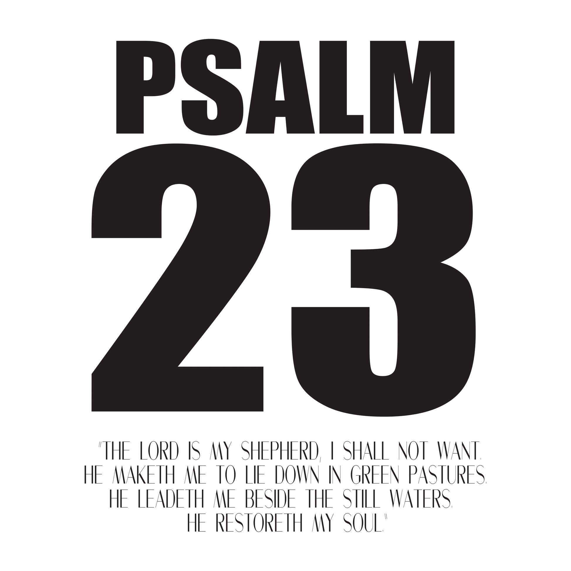 Scripture Collection Psalm 23 Canvas - SoarCouture