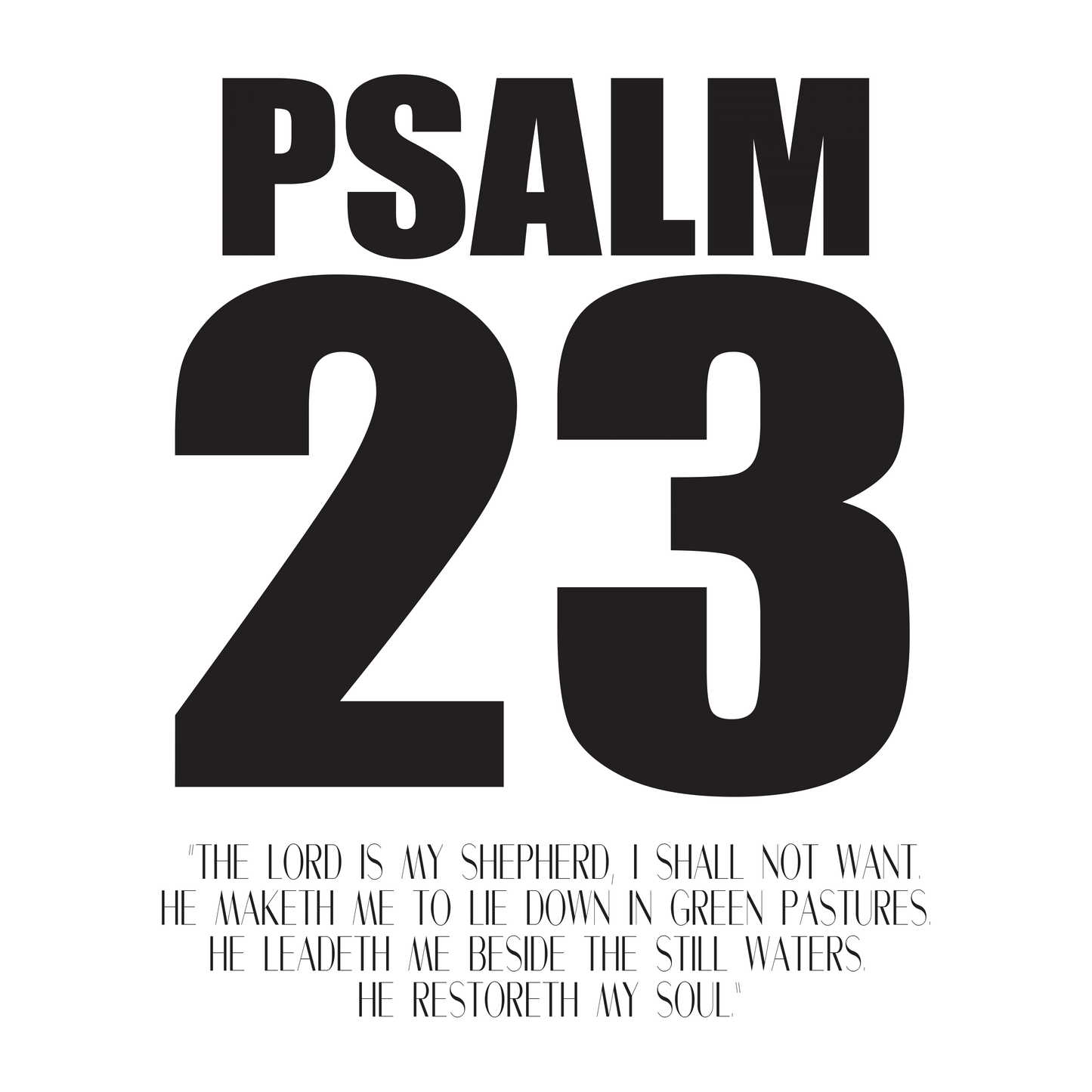 Scripture Collection Psalm 23 Pillowcase Set - SoarCouture