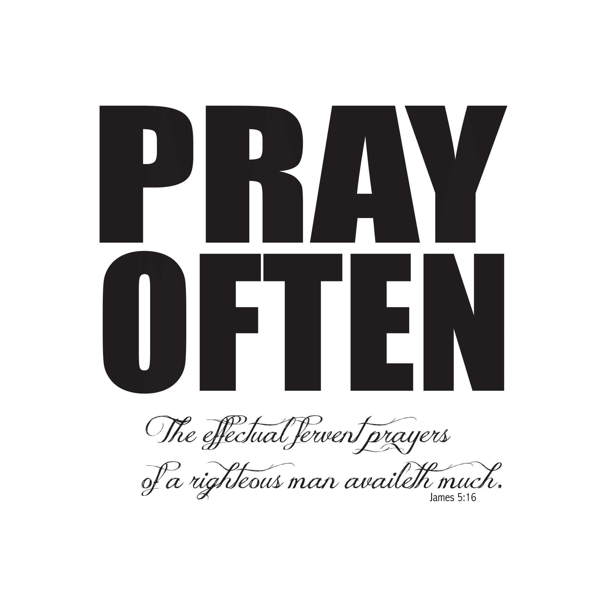 Scripture Collection Pray often Canvas - SoarCouture